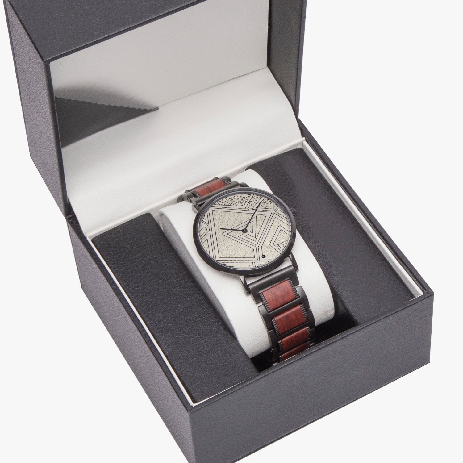 FZ African Print wooden Strap Quartz Watch - FZwear