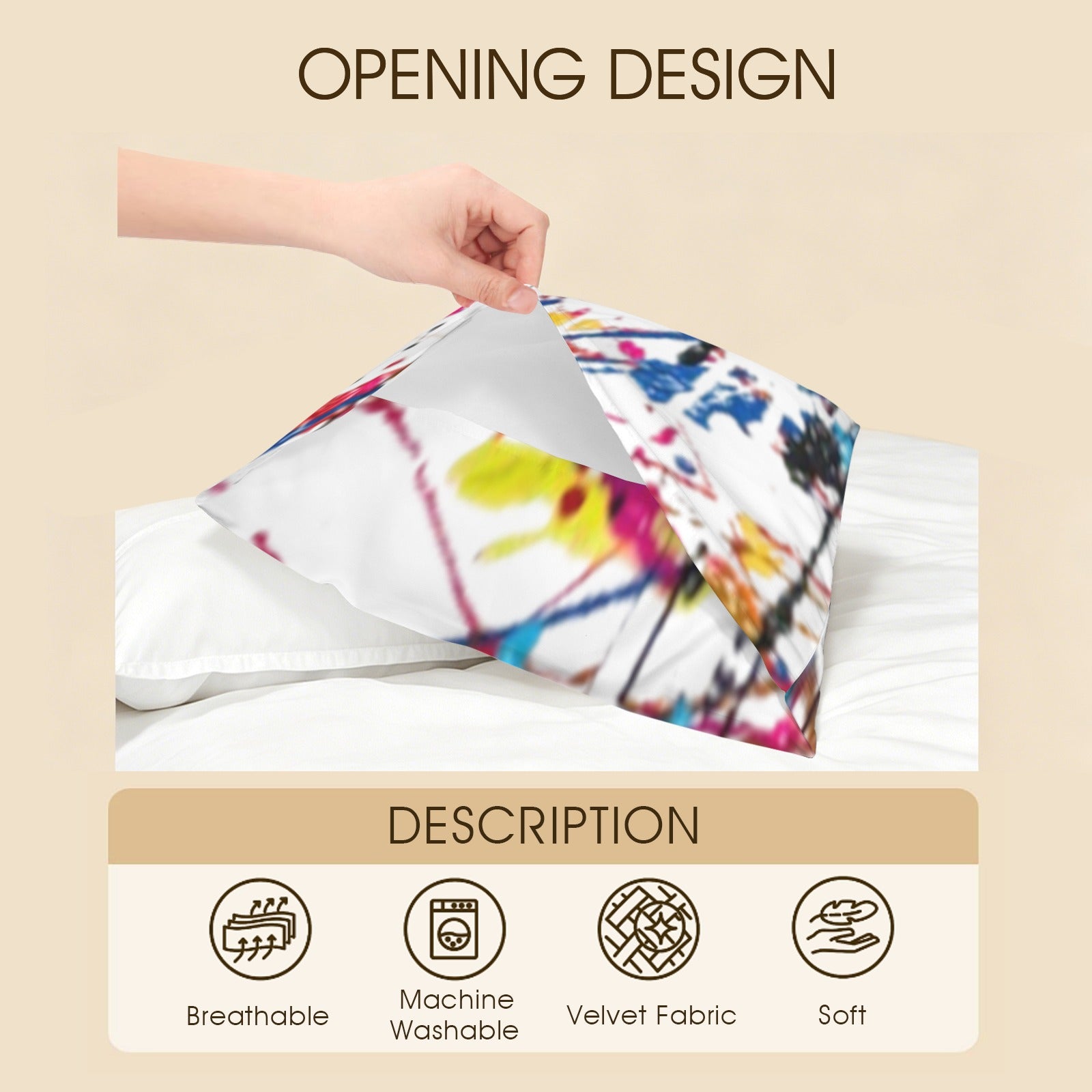 FZ Paint Printed Pillowcase