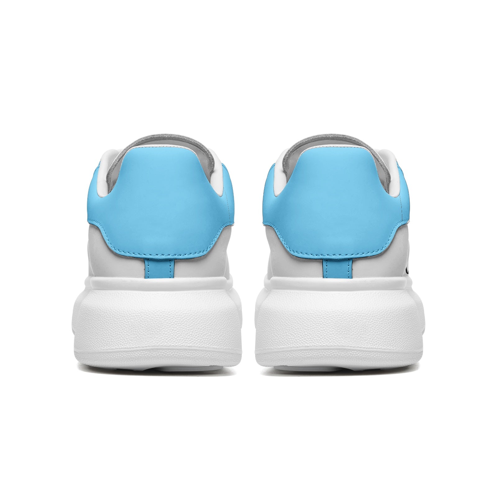 FZ Unisex Non Slip Lace Up Faux Leather Sneakers