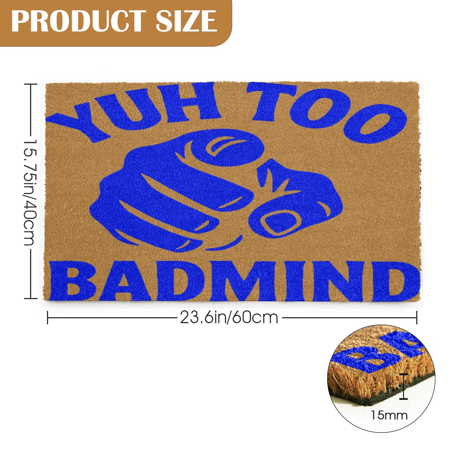 FZ BADMIND DOOR MAT