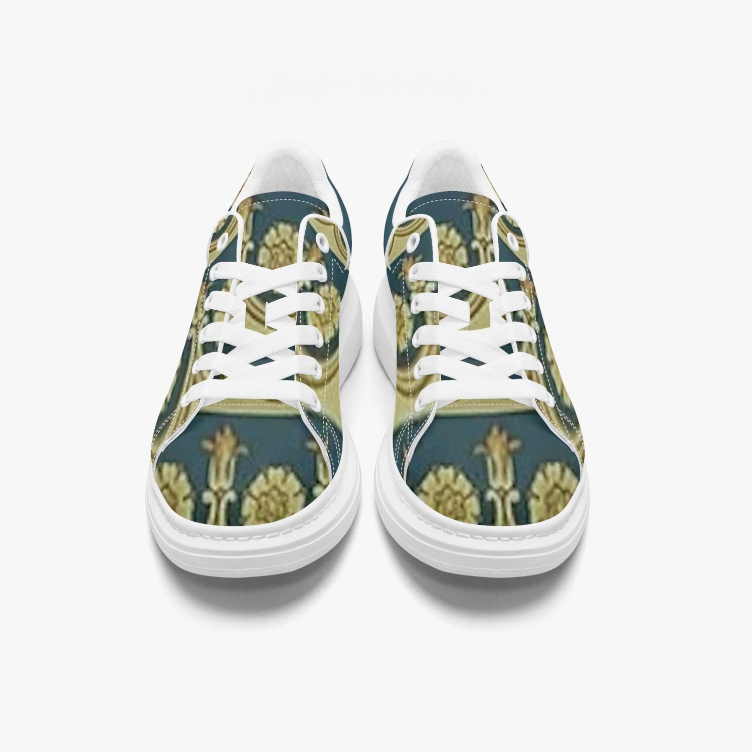 FZ African Print Leather Oversized Sneakers - FZwear