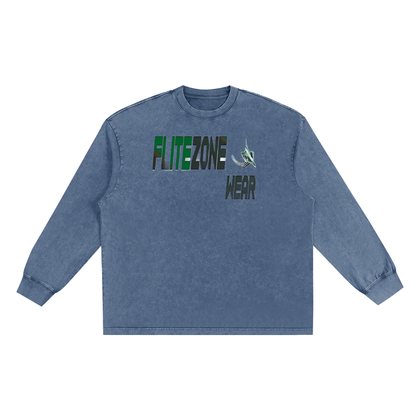 FZ Unisex Snow Washed Long Sleeve Oversize Tee