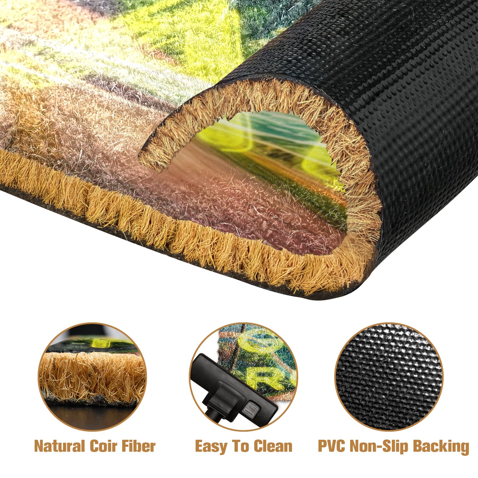 FZ Good Road Natural Coir Doormat