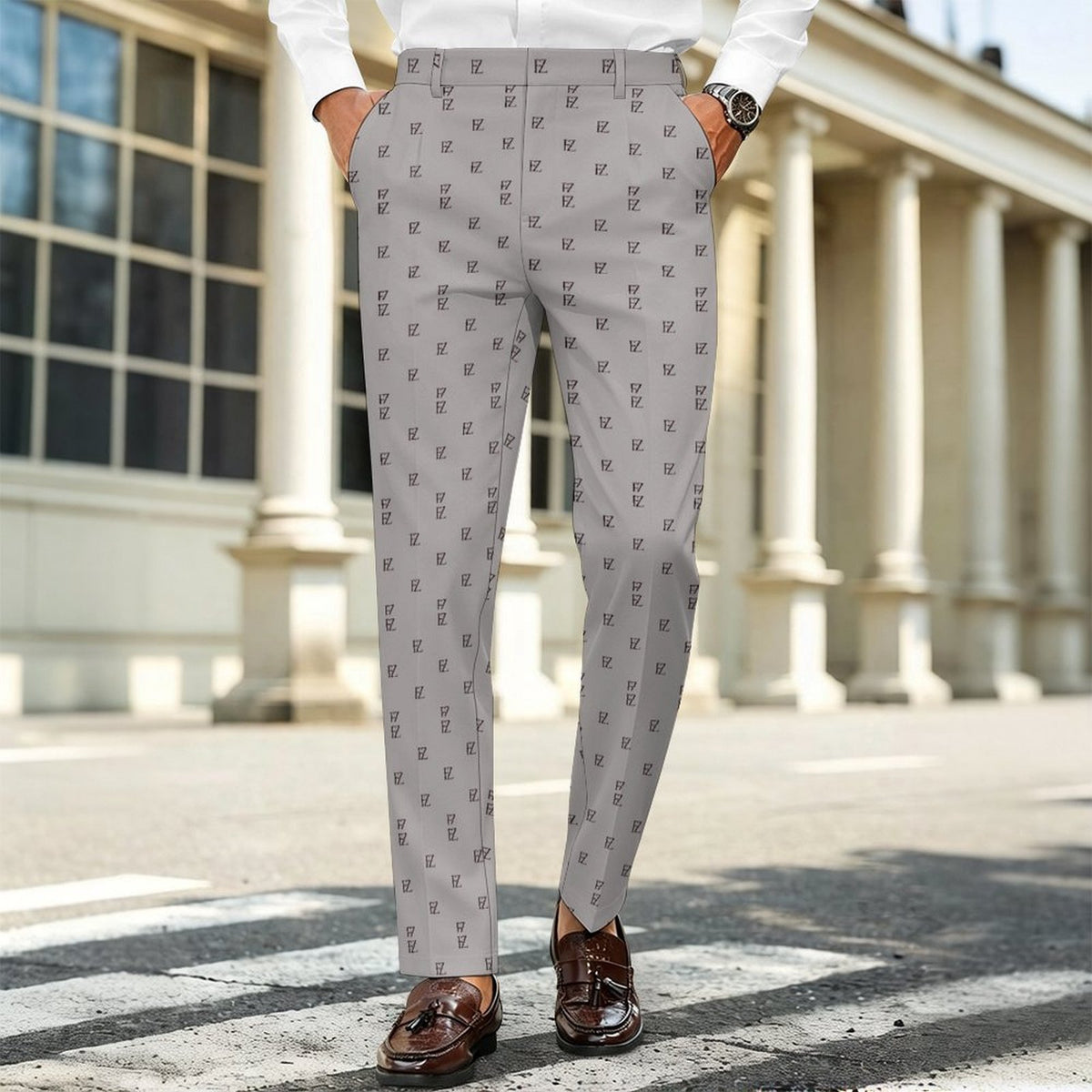 All Over Print Men's Classic Suit Pants