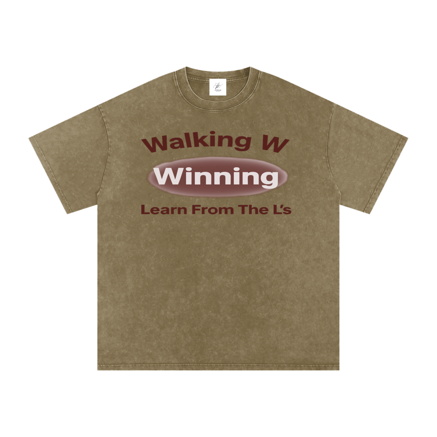 FZ Unisex Acid Wash Winning Oversize Tee