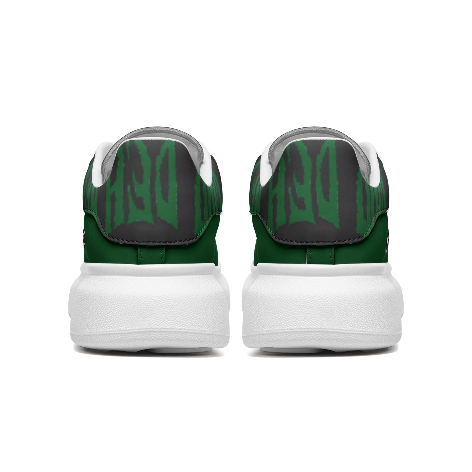 FZ Unisex Non Slip Lace Up Faux Leather Sneakers