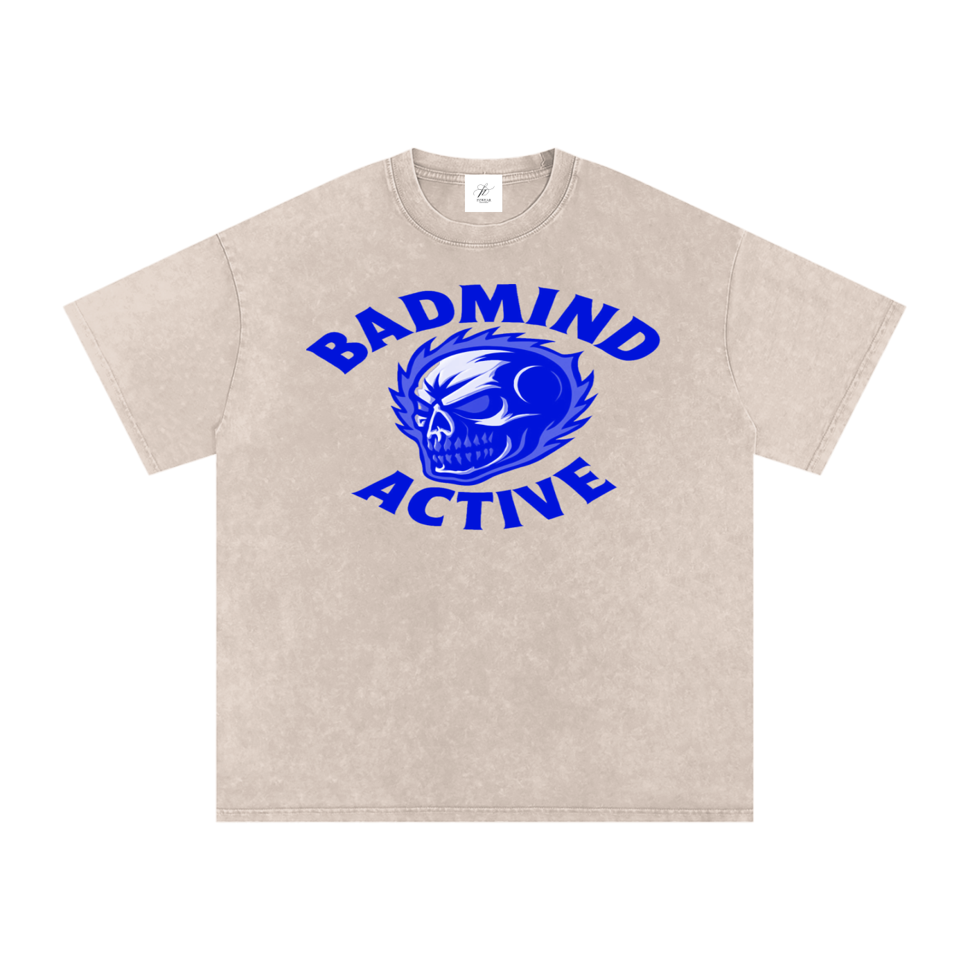 FZ Unisex Acid Wash Badmind Oversize Tee