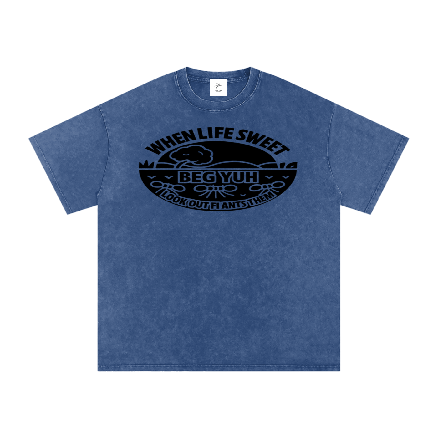 FZ Unisex Acid Wash Oversize Tee