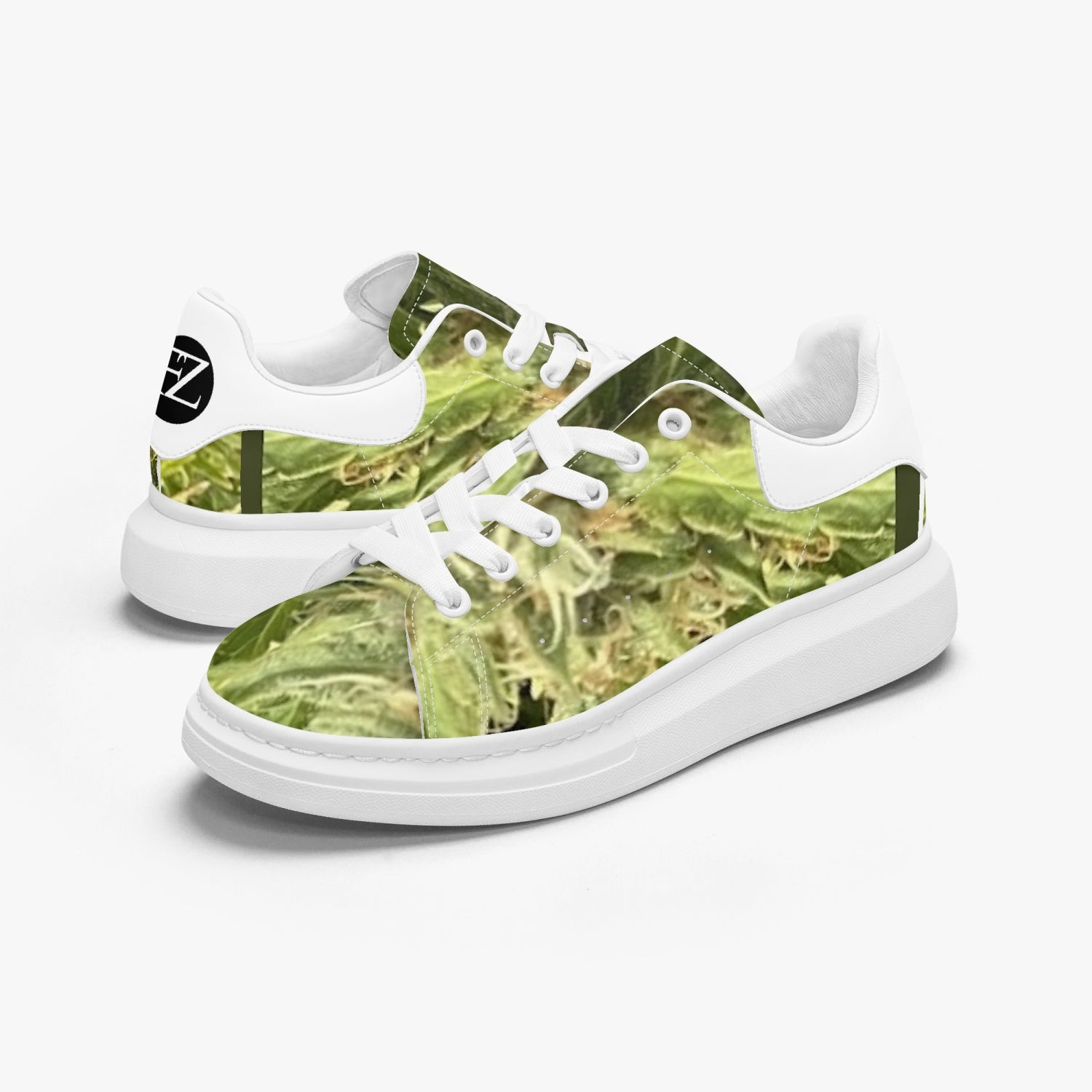 FZ Unisex Weed Leather Oversized Sneakers - FZwear