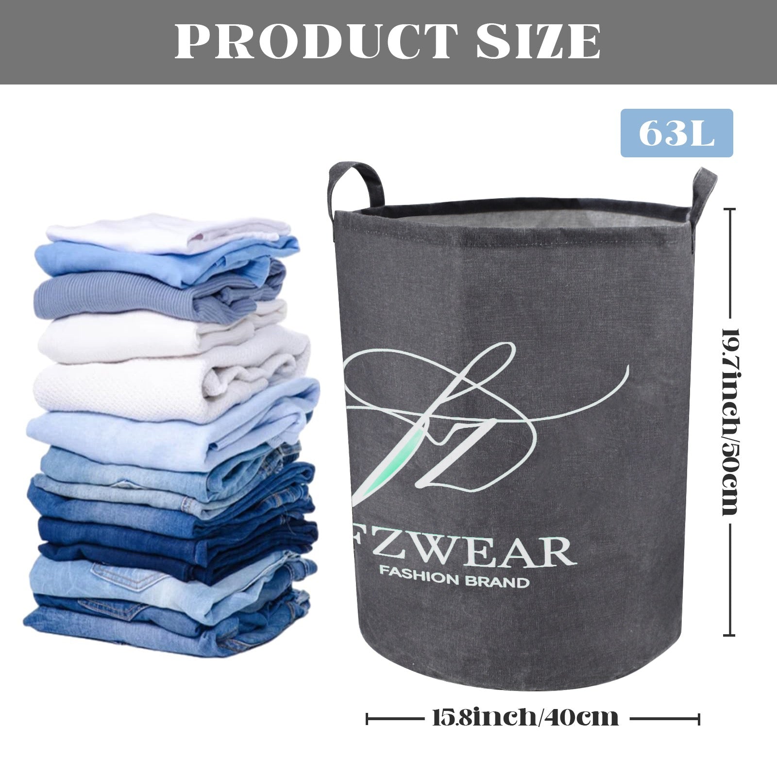 FZ Foldable Round Laundry Basket