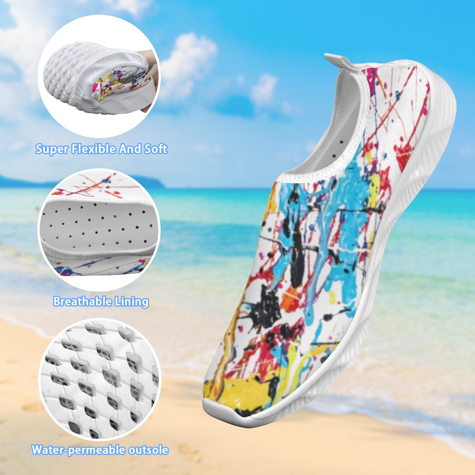 FZ Women's Painted Slip-On Shoes