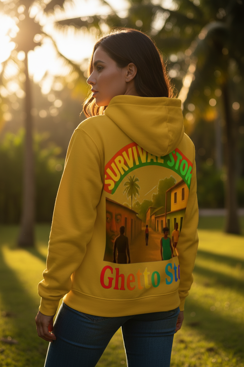 Female back - Ghetto Story hoodie