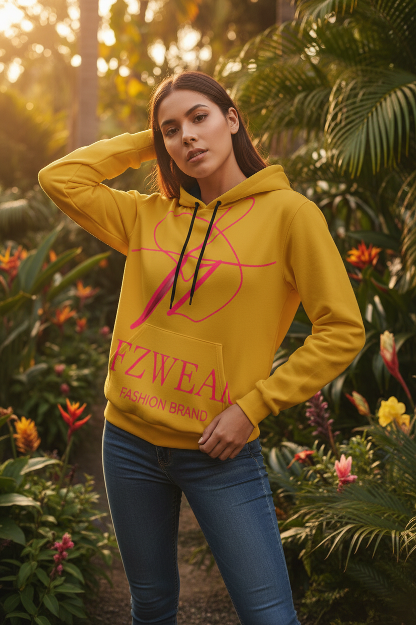 Female front - FZWear hoodie