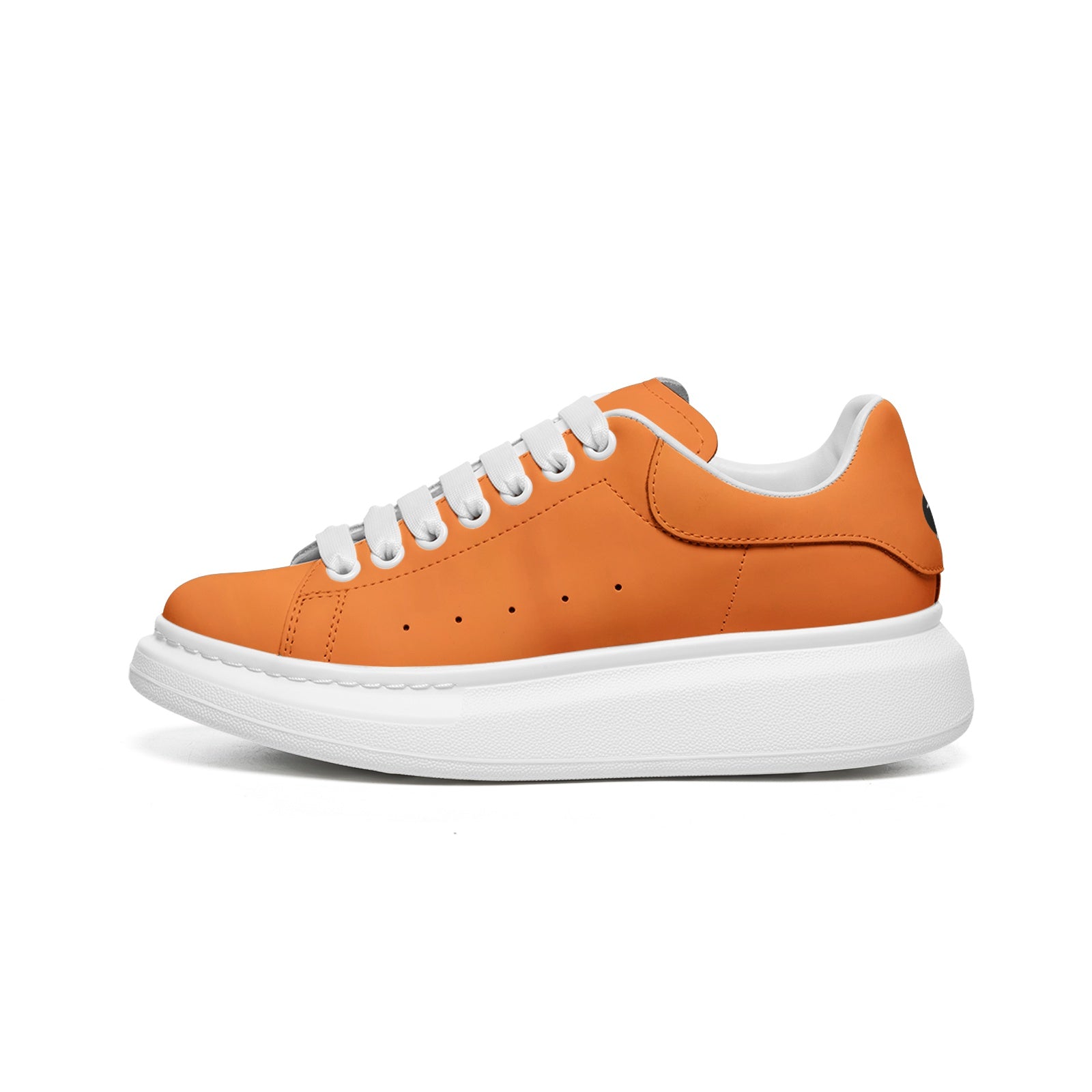 FZ Unisex Non Slip Lace Up Faux Leather Sneakers