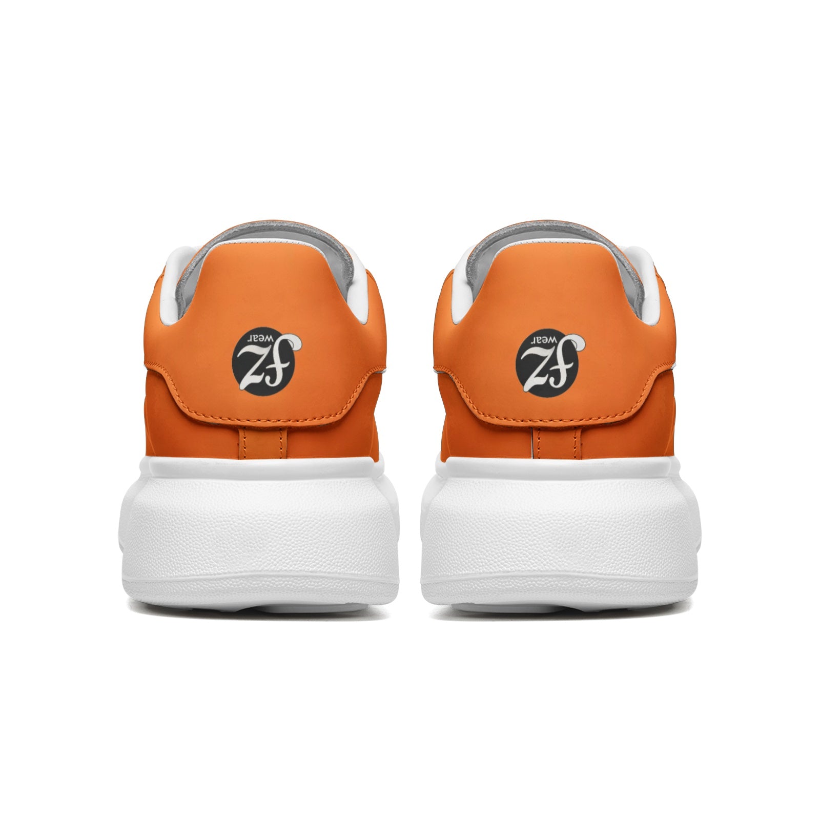 FZ Unisex Non Slip Lace Up Faux Leather Sneakers