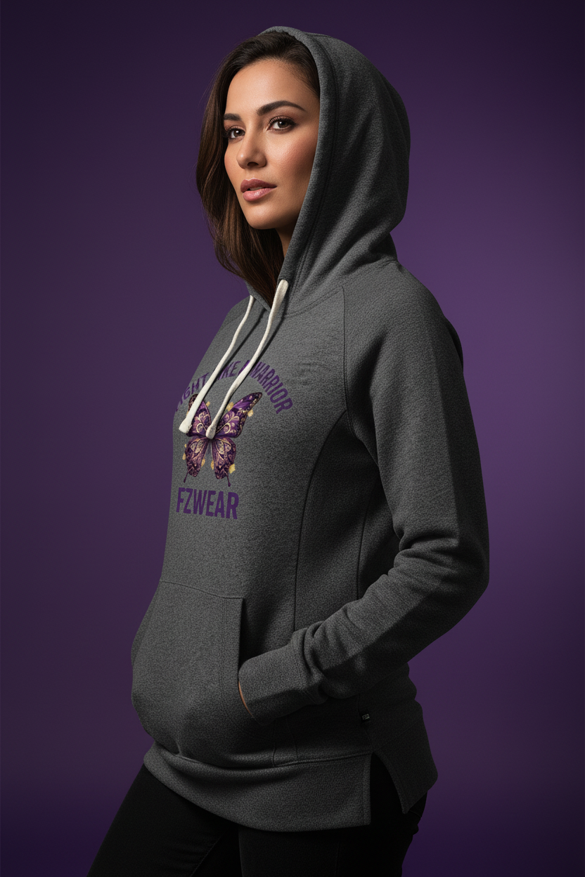 FZwear Charcoal Hoodie Side