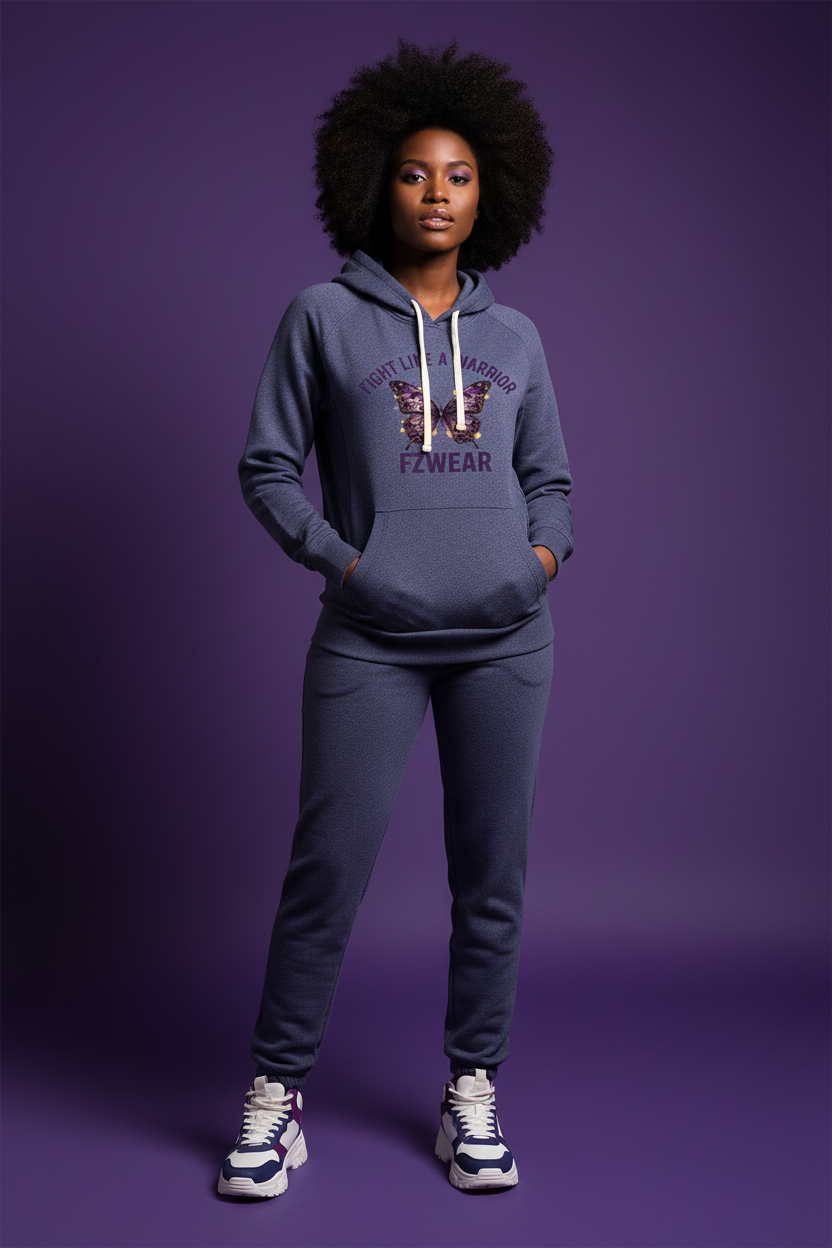 FZwear Navy Hoodie Front