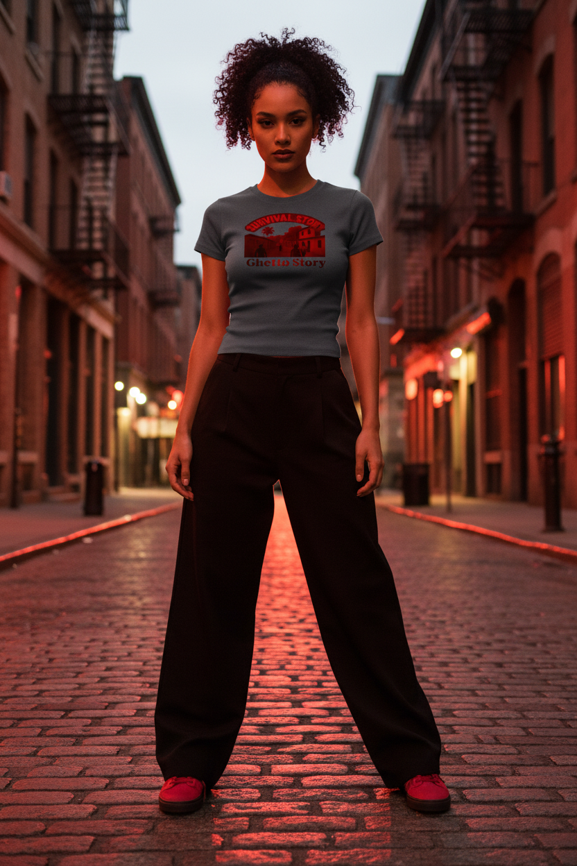 Ghetto Story Red - Charcoal Lifestyle