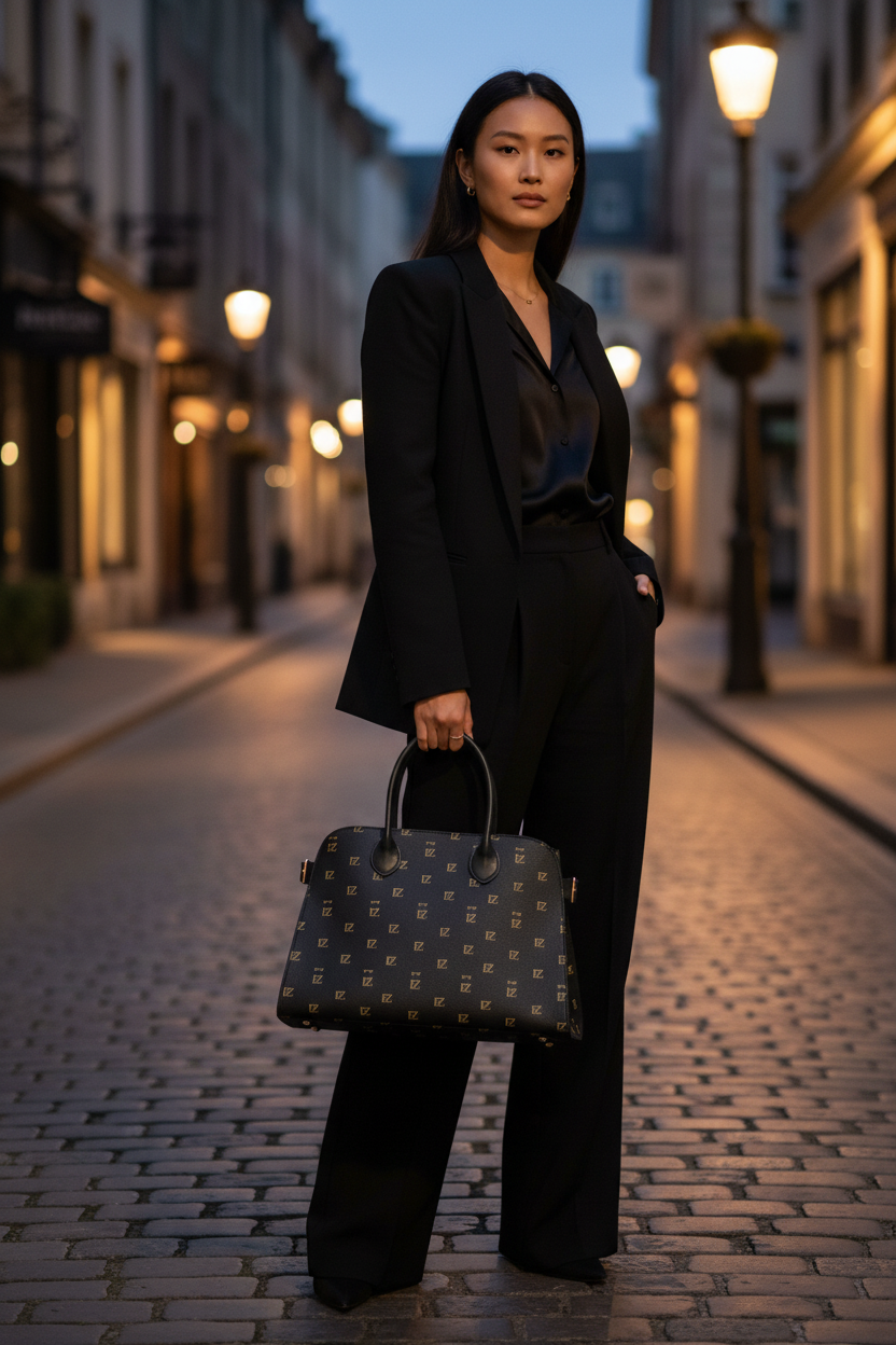 Gold Monogram Tote - Street