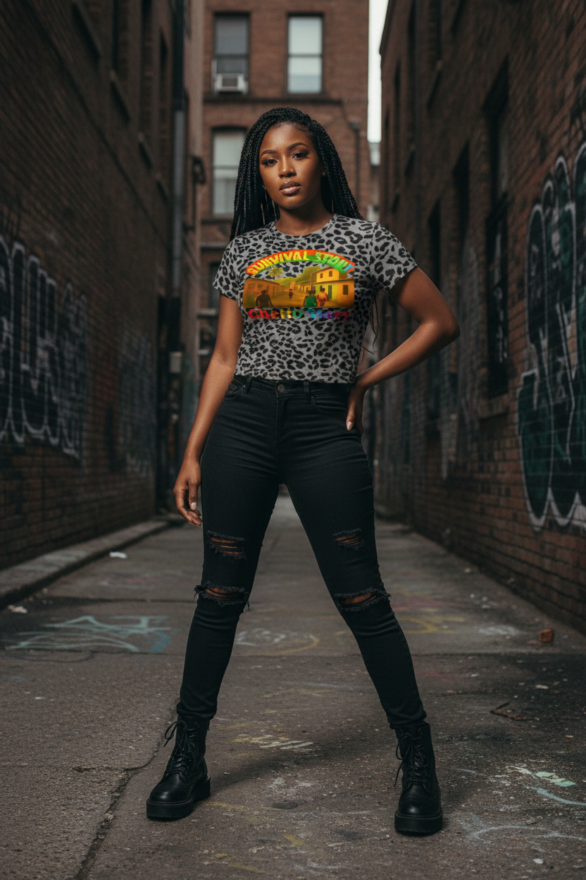 Gray Ghetto Story Tee - Alley