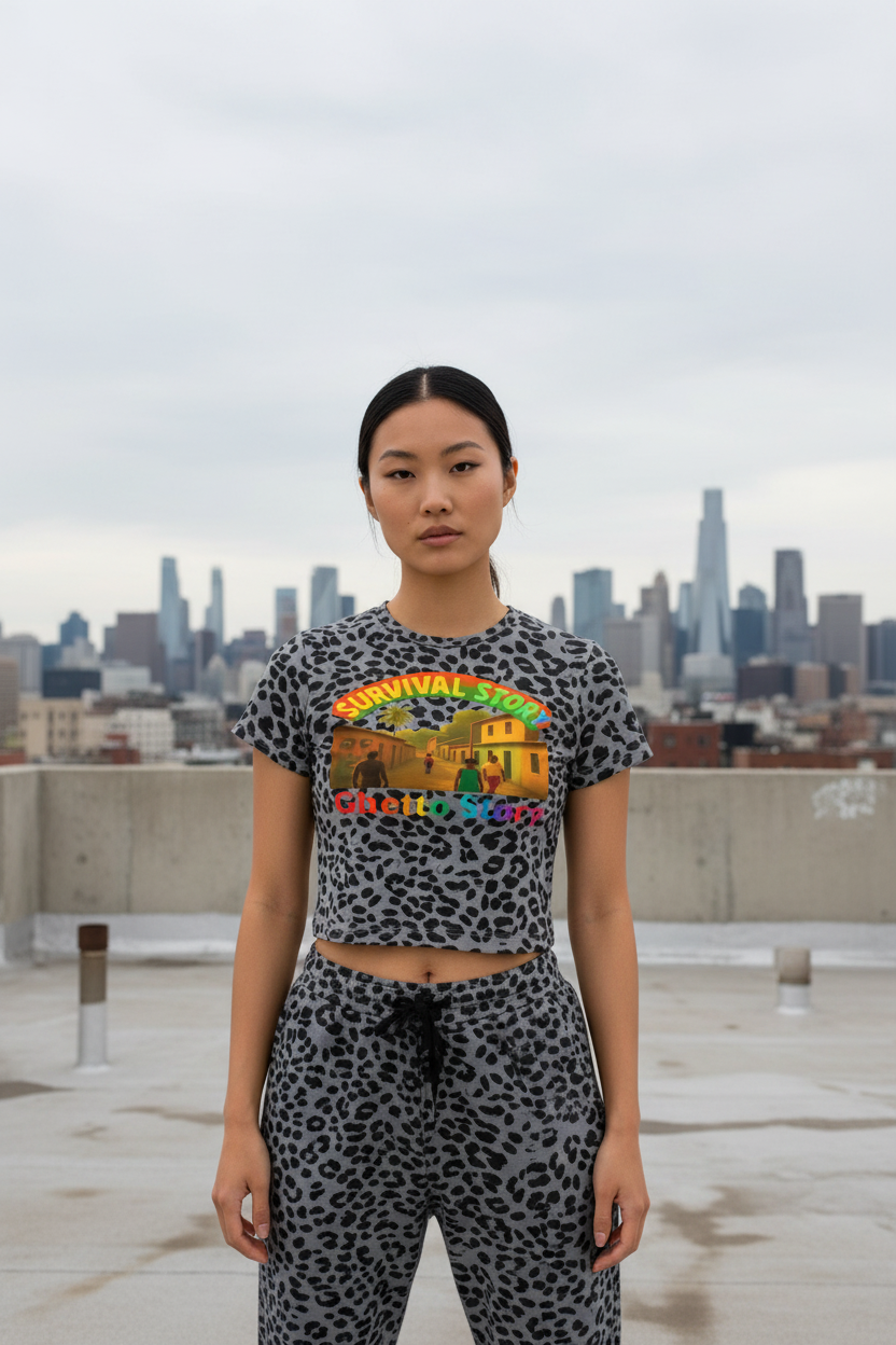 Gray Ghetto Story Tee - Rooftop