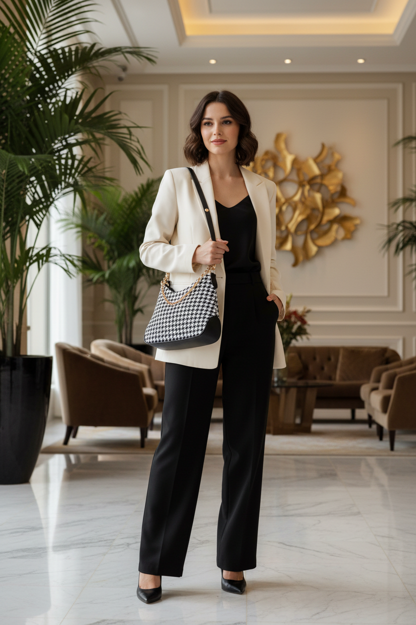 Houndstooth Bag - Hotel