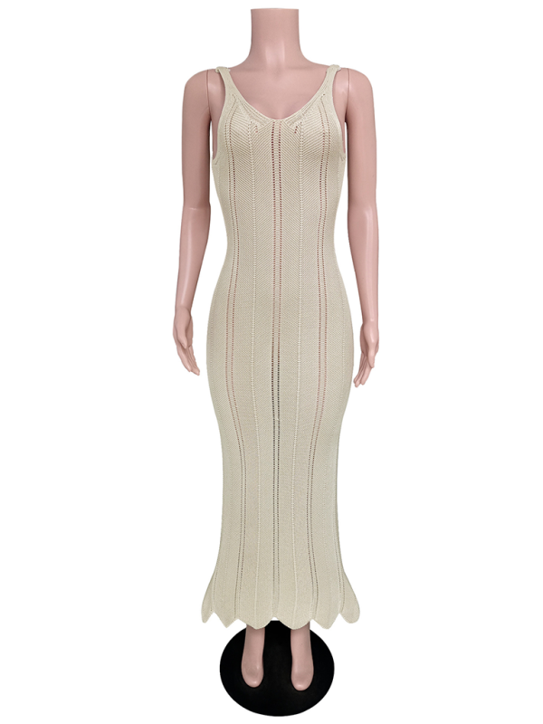 FZ Women's backless sexy hip-wrapped knitted Swimsuit cover-up - FZwear