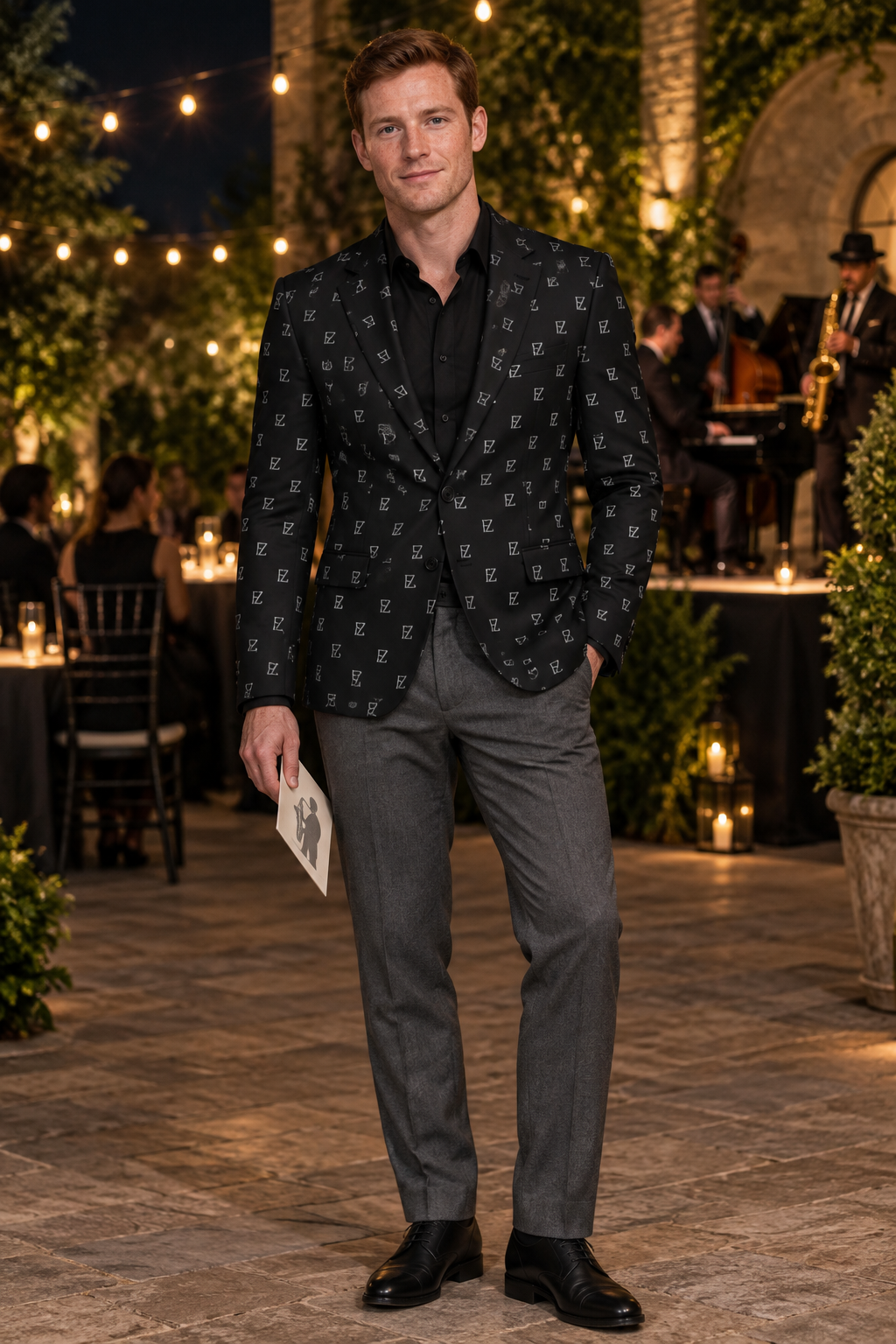 Jazz courtyard look