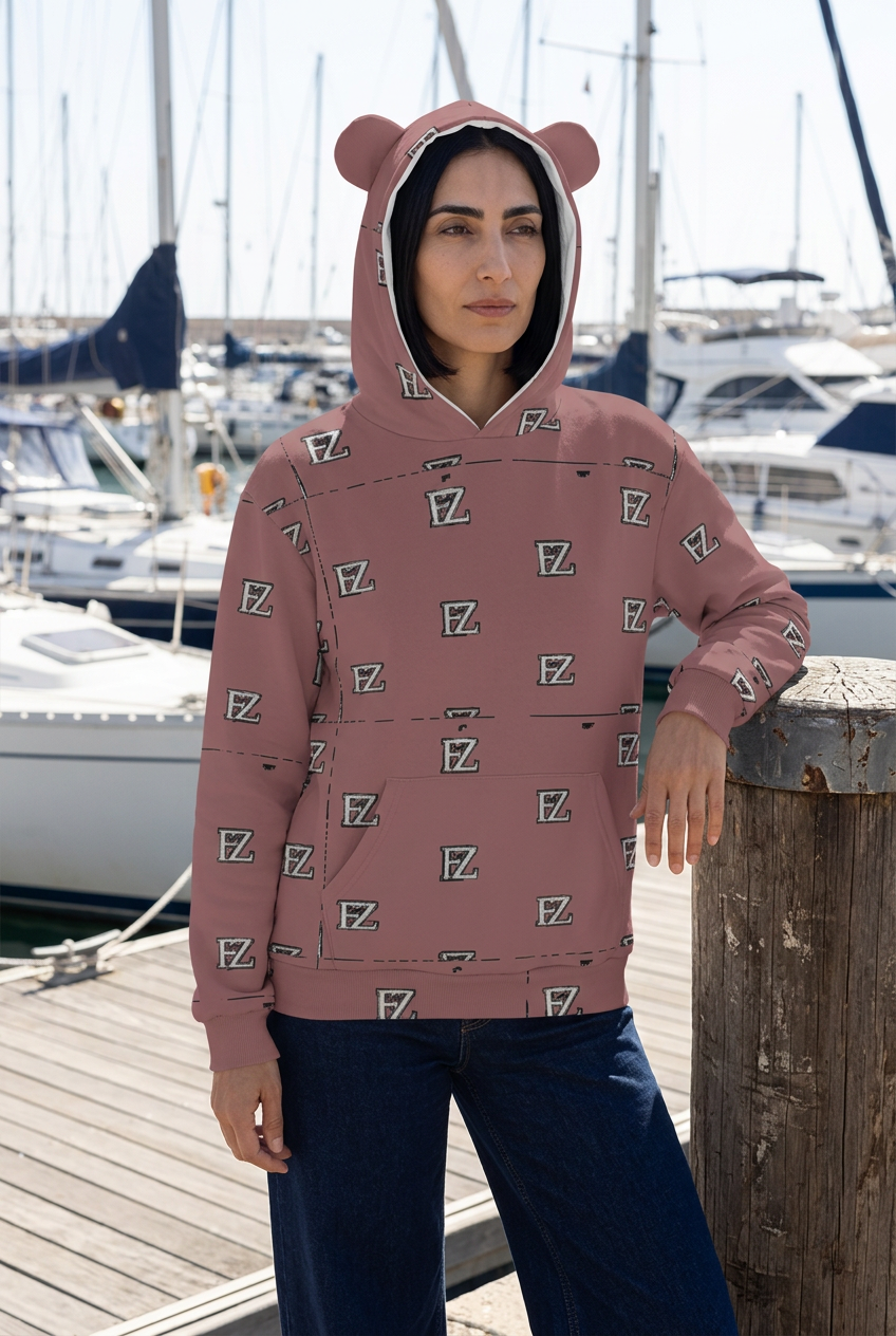 Middle Eastern model at a marina