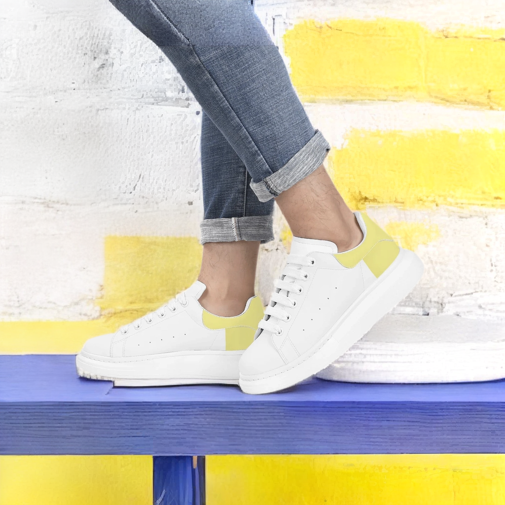 FZ Mens White Tongue Chunky Shoes - FZwear