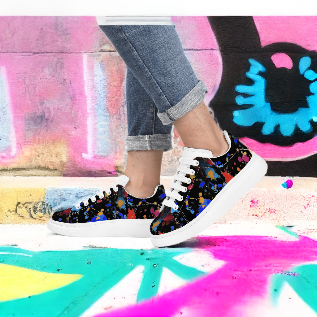 FZ Mens White Tongue Chunky Shoes - FZwear