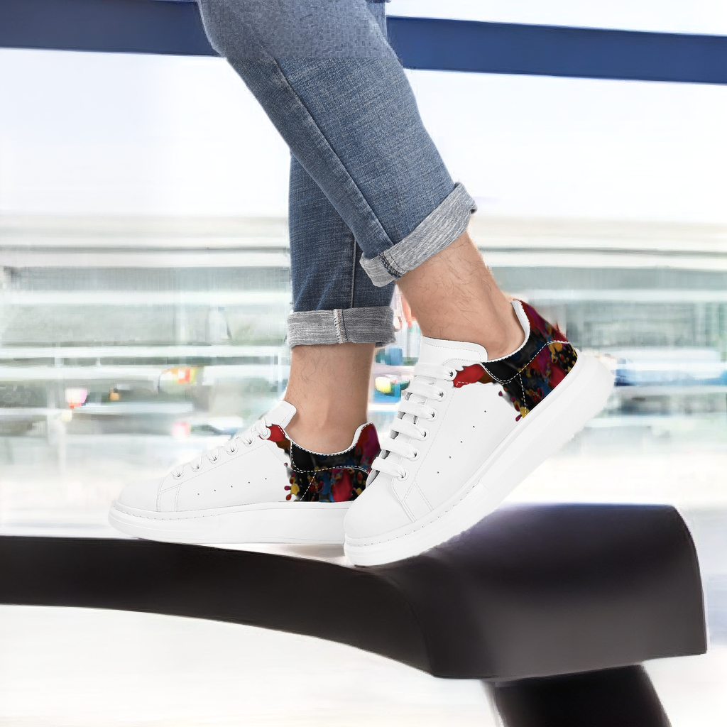 FZ Mens White Tongue Chunky Shoes - FZwear