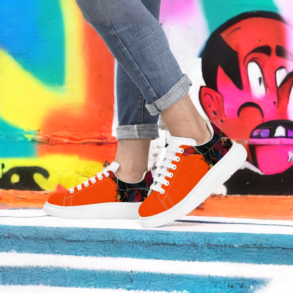 FZ Mens White Tongue Chunky Shoes - FZwear