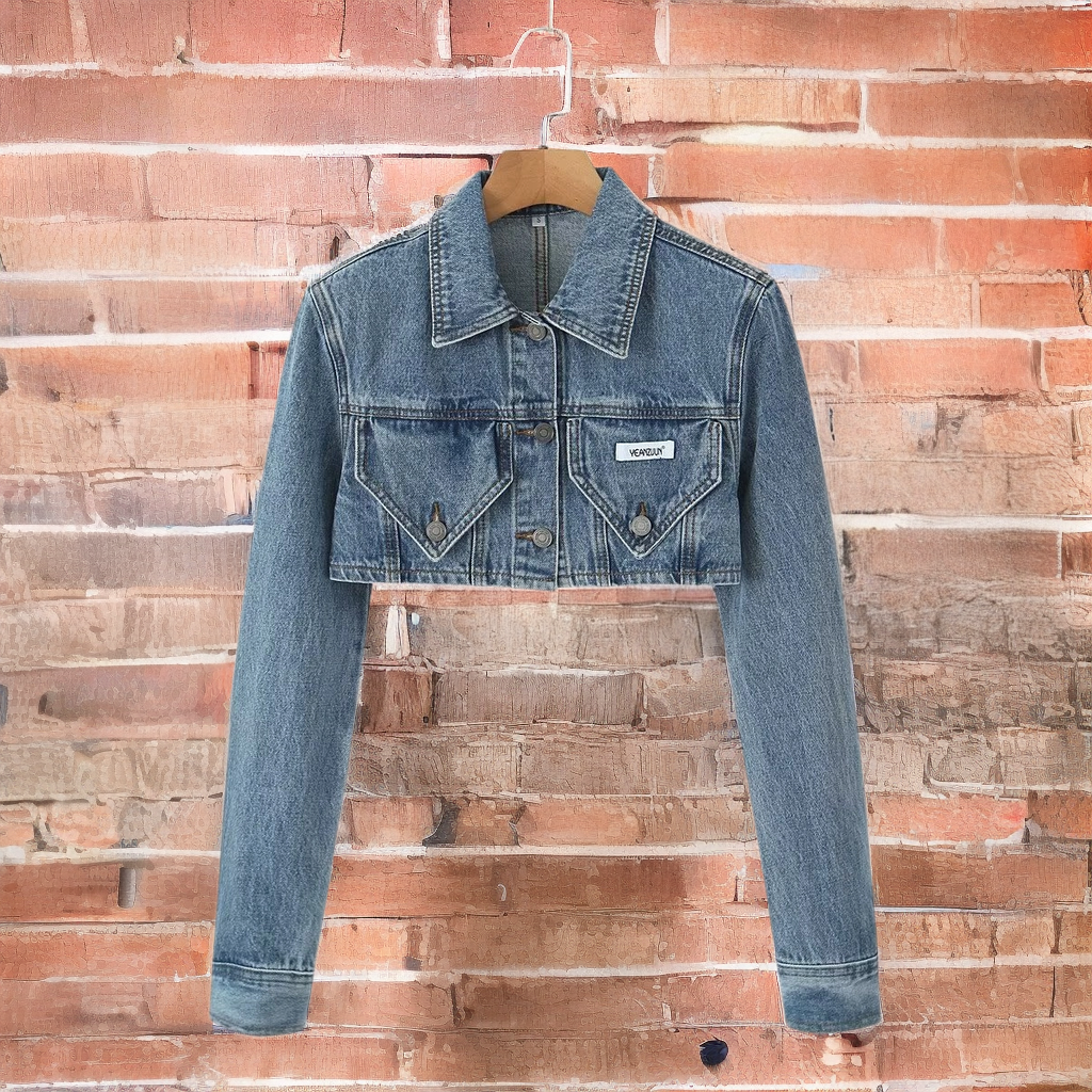 FZ Women's Short Denim Retro Slim Jacket Top - FZwear