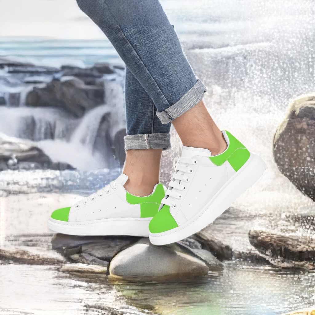 FZ Mens White Tongue Chunky Shoes - FZwear