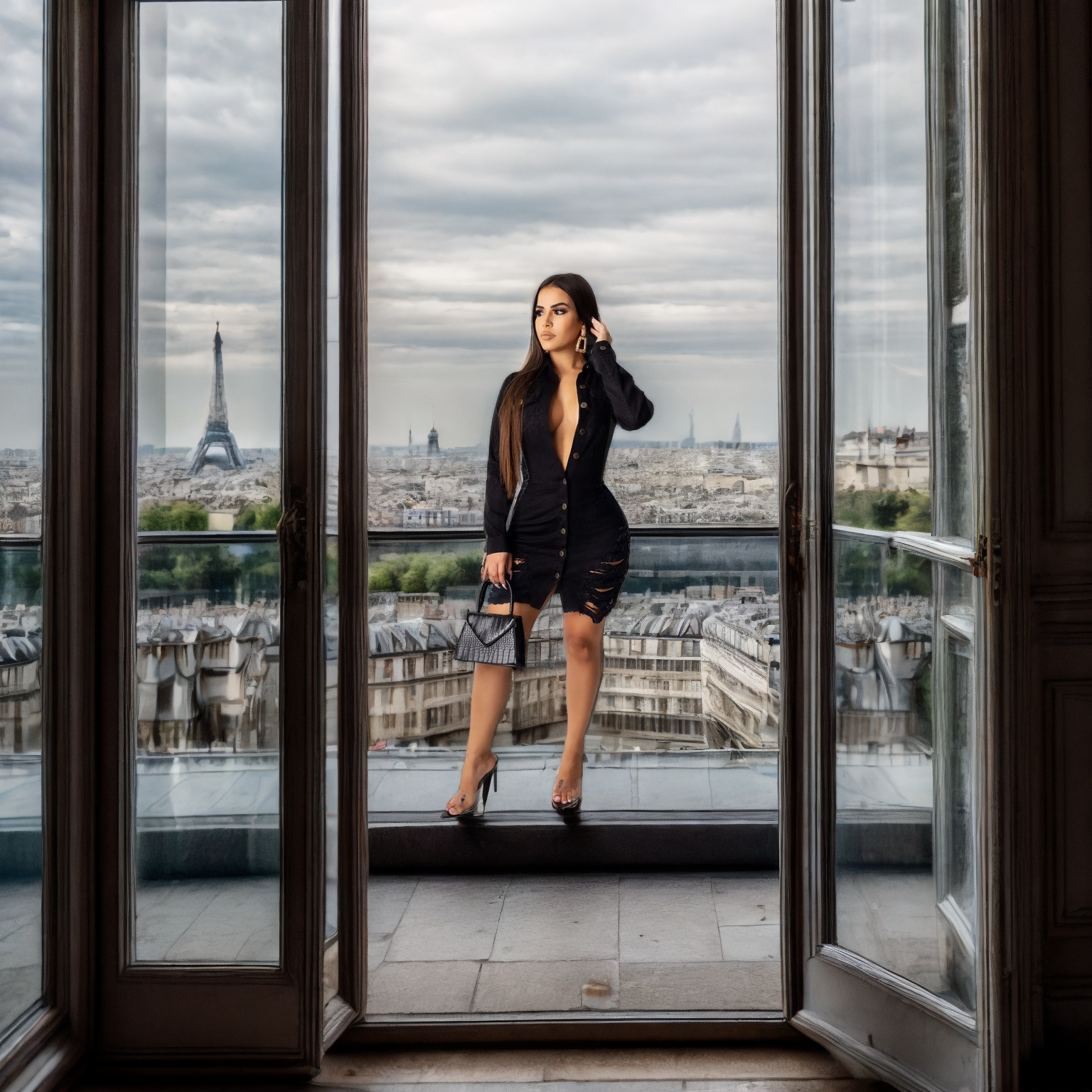 FZ Women's Sexy Holes Denim Mini Dress - FZwear