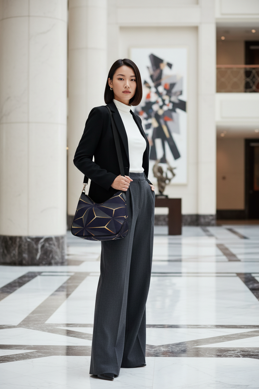 Navy Gold Bag - Hotel