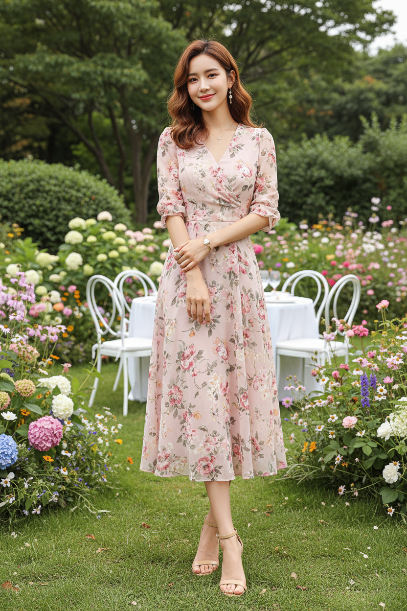 Nude Sandals - Garden Party