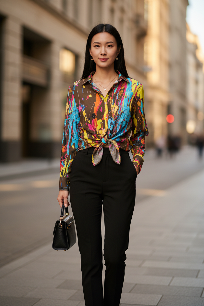 Olive Paint Shirt - Urban Street
