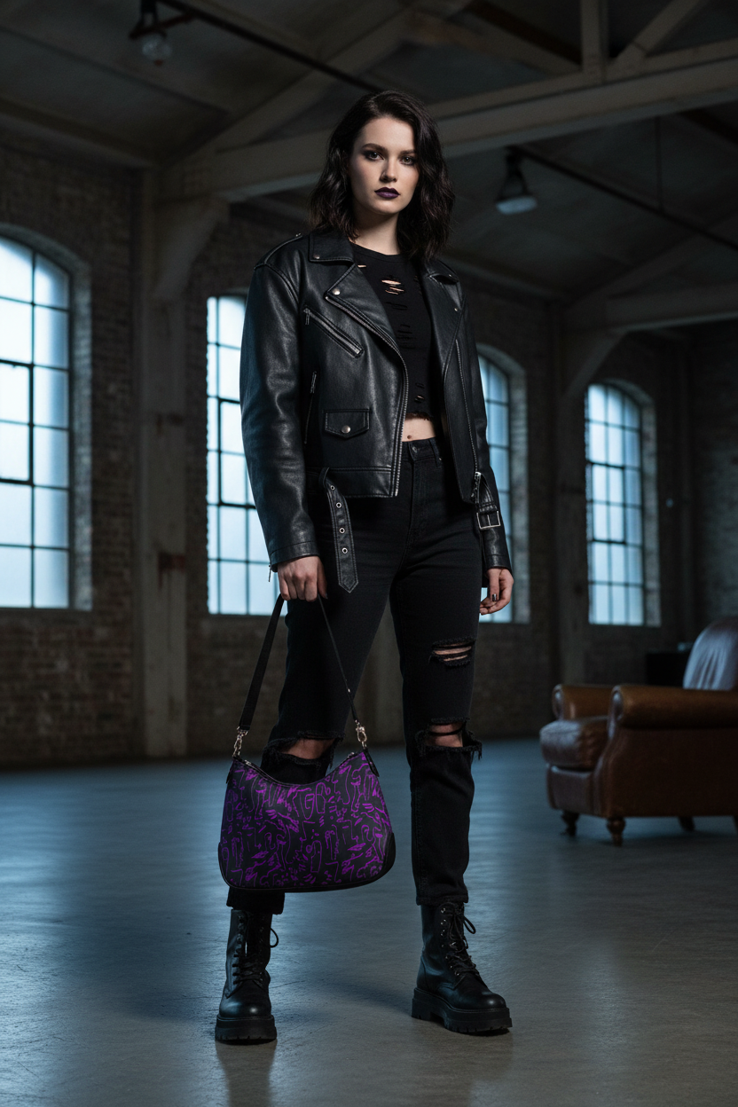 Purple Neon Bag - Loft