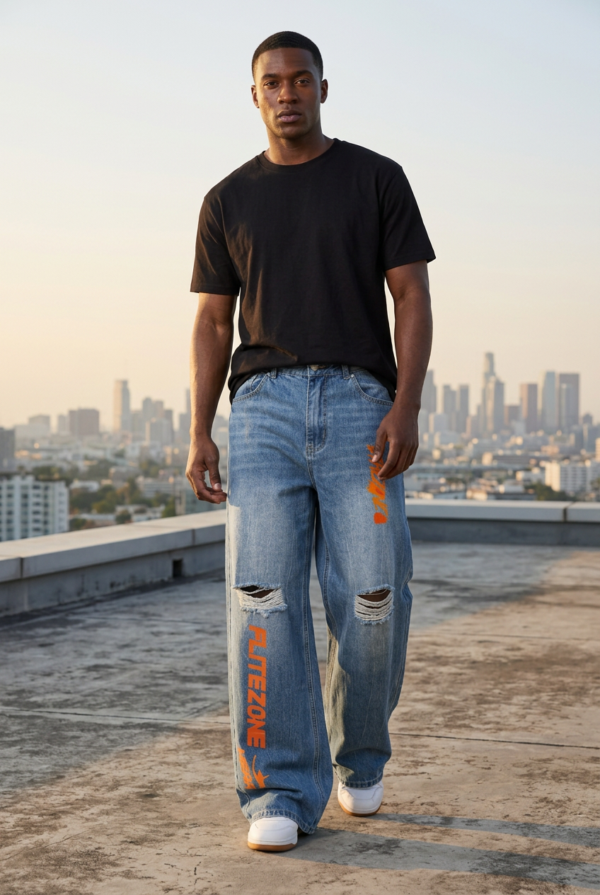 South Asian male model on a rooftop terrace
