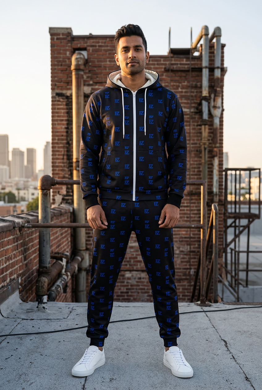 South Asian male standing on an industrial rooftop