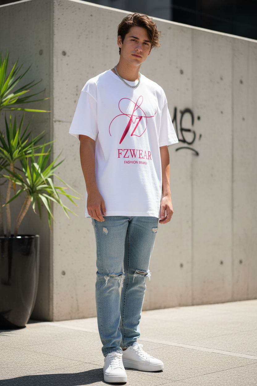 White FZwear Tee