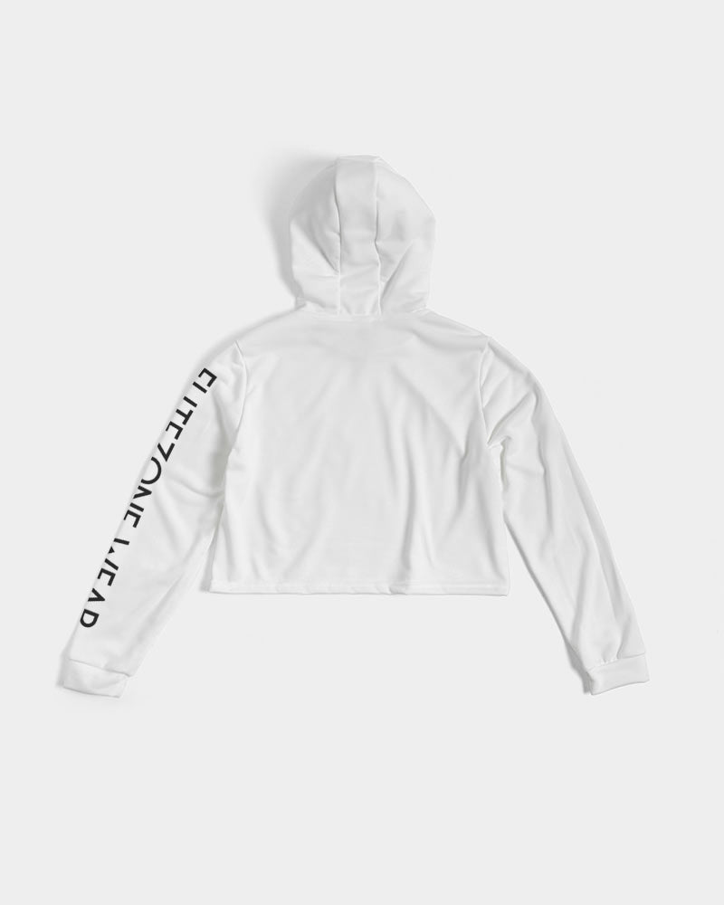 the white bull women's cropped hoodie