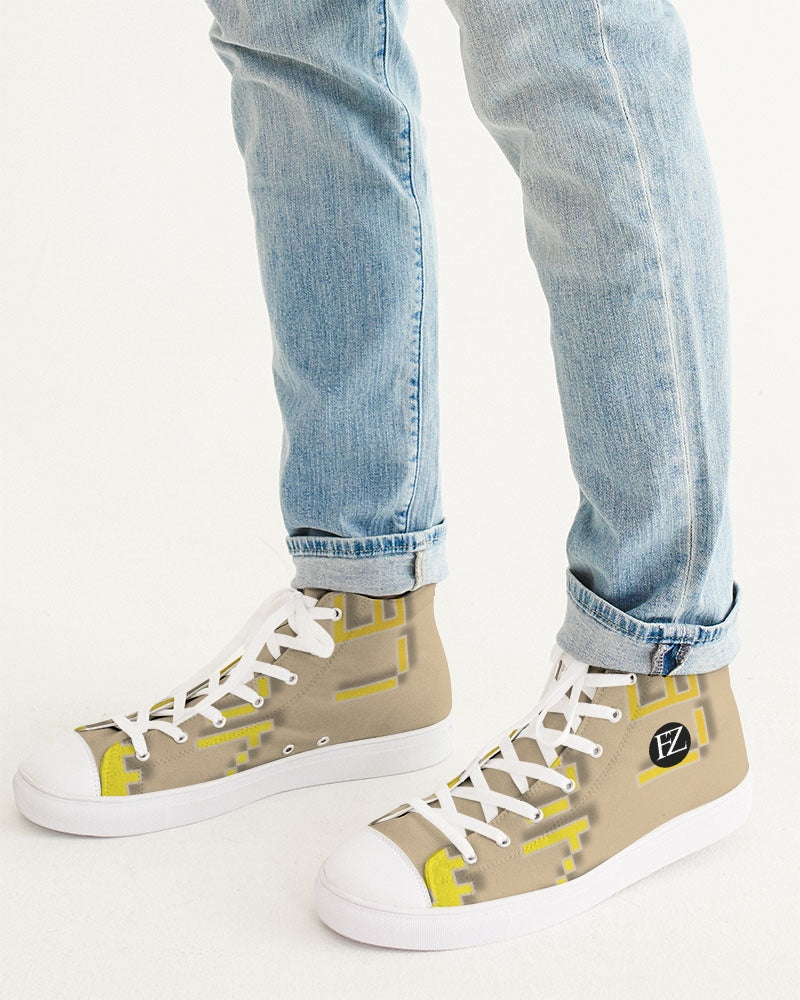 the beige zone men's hightop canvas shoe