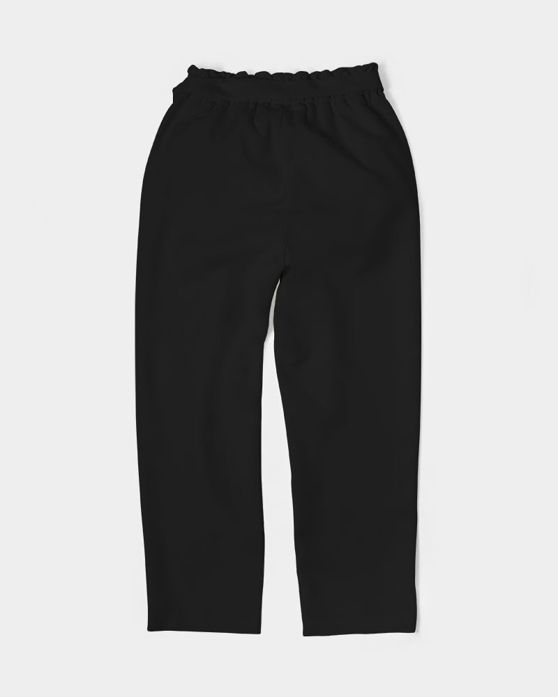 mind zone women's belted tapered pants