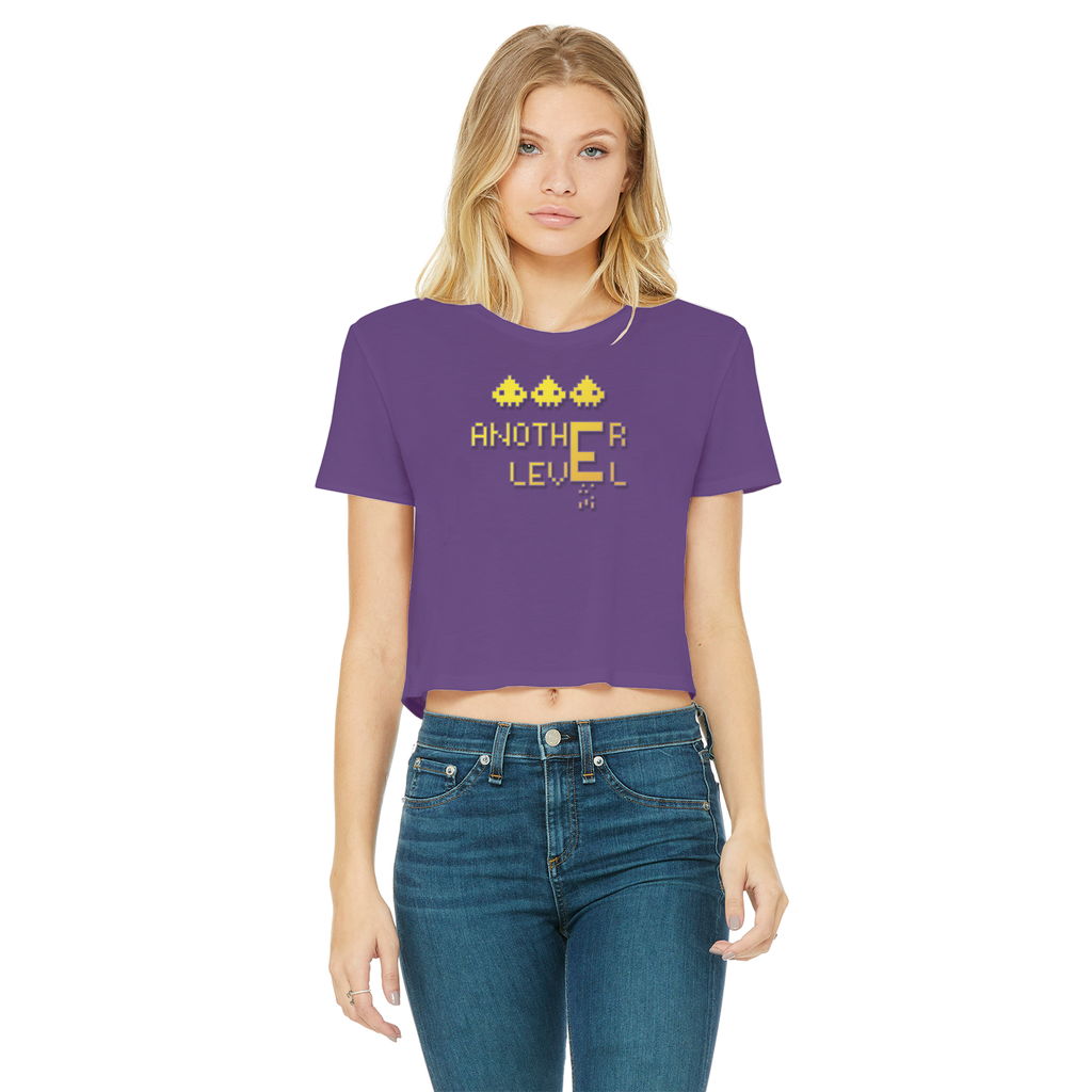 fz women's cropped raw edge tee