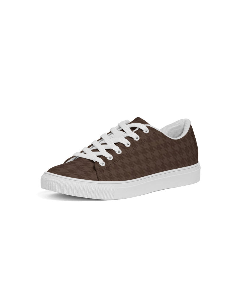 fz plaid women's faux-leather sneaker