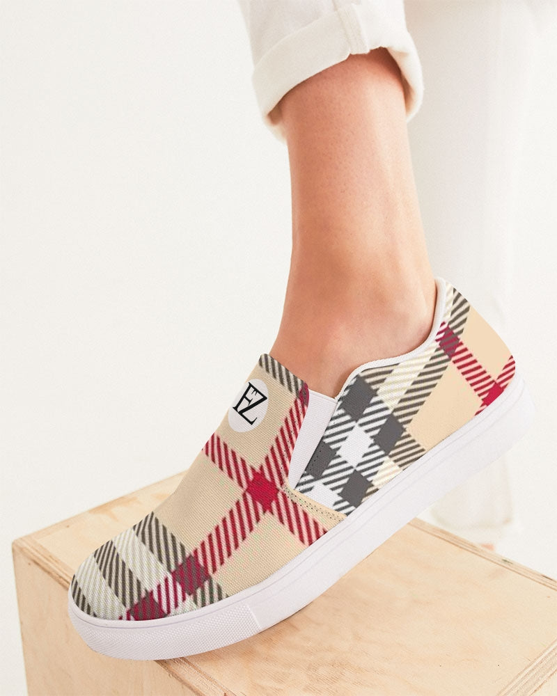 fz creme women's slip-on canvas shoe