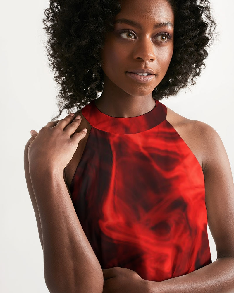 fz earth crust women's halter dress